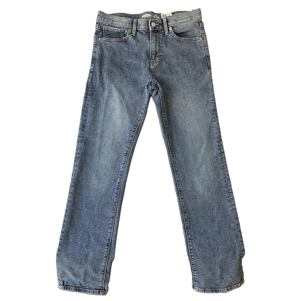 Old Navy Girls Jeans 16 Blue Denim Karate Slim Built-In Flex Max Tough 29”Inseam